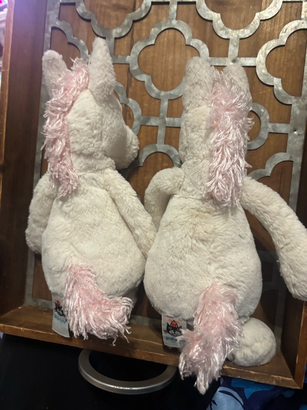 Mixed bundle of 22 Jellycat s  Plush Stuffed Animals - Pink, Gray, Cream,
